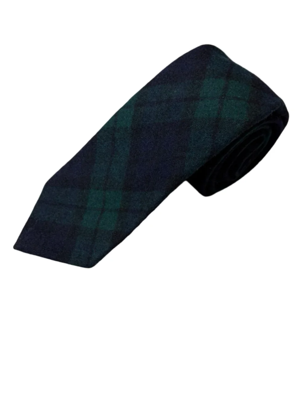 Vintage Pendleton Black Watch Plaid Wool Tie Palmer House Chicago